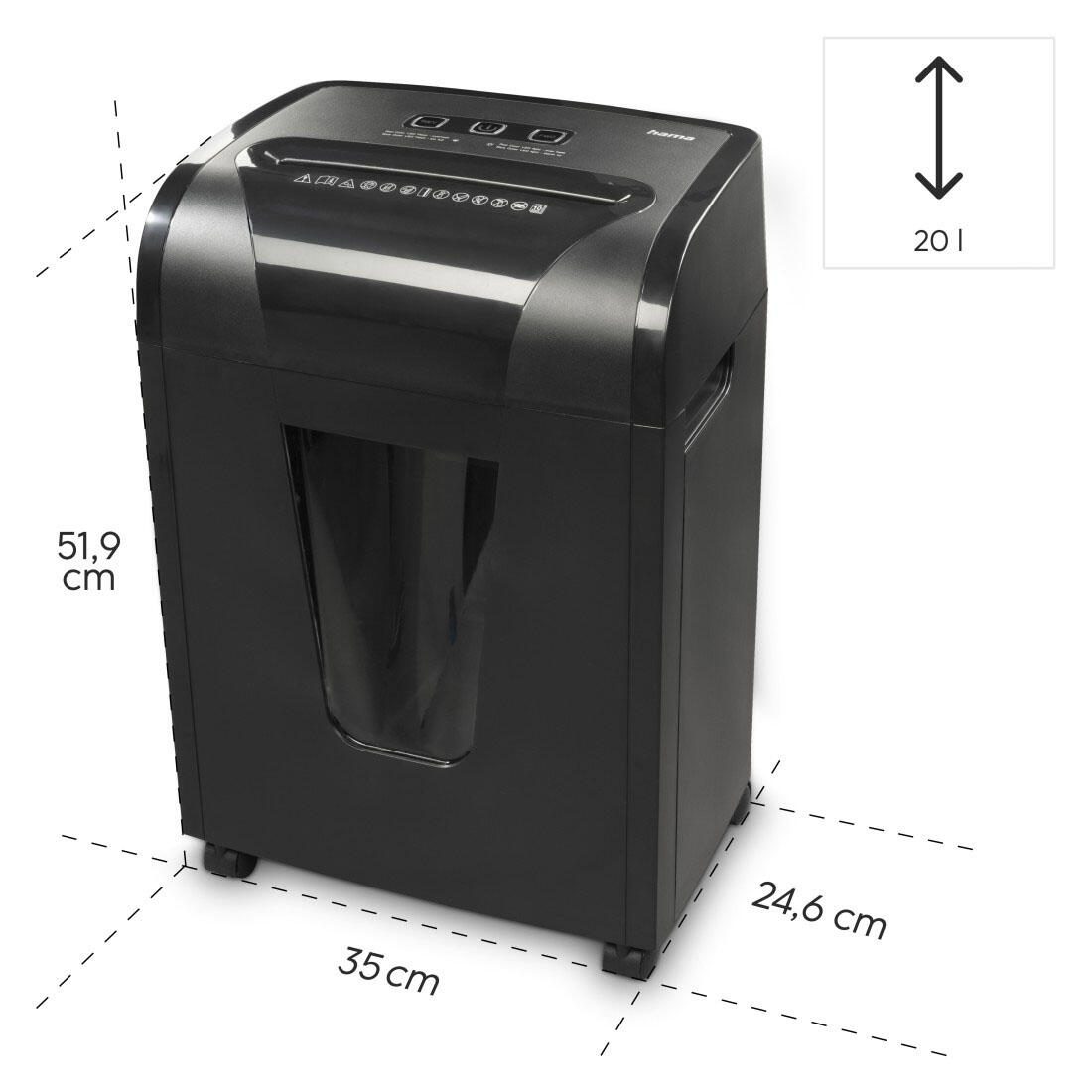 Hama Premium M10+ Aktenvernichter mit Partikelschnitt