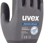 uvex Arbeitshandschuhe phynomic allround 10 grau, schwarz