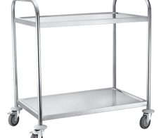 Servierwagen silber 84,5 x 52,5 x 94,0 cm