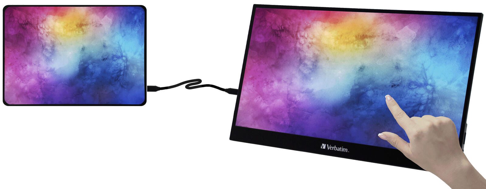 Verbatim Portable PMT-17 Monitor 43,9 cm (17,0 Zoll) schwarz