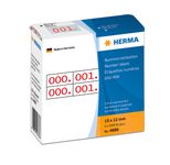 HERMA Klebenummern rot