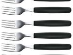 VICTORINOX Gabeln Tafelgabeln schwarz, silber