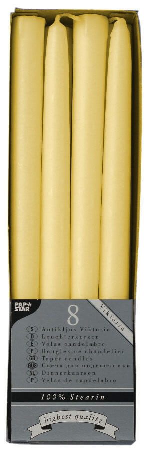 PAPSTAR Kerzen 25 cm creme