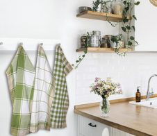 Dyckhoff Geschirrtücher 50 cm  x 70 cm olive
