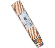 STARPAK Einweg-Kaffeebecher 8 cm 0,2 l weiß, rot, gelb, grau