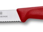 VICTORINOX Gemüsemesser Swiss Classic silber, rot