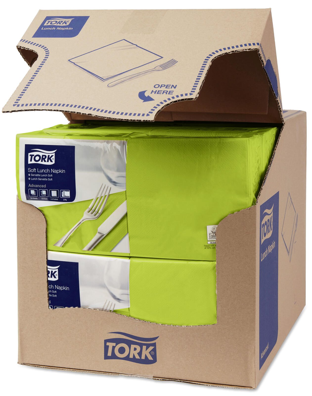 TORK Servietten 32,6 x 33,0 cm 3-lagig limone