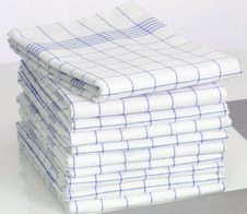 Dyckhoff Karo Geschirrtücher 50 cm  x 70 cm blau