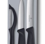 VICTORINOX Gemüsemesser Swiss Classic silber, schwarz