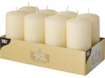 PAPSTAR Stumpenkerzen 10 cm creme