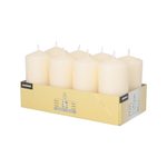 PAPSTAR Stumpenkerzen 10 cm creme