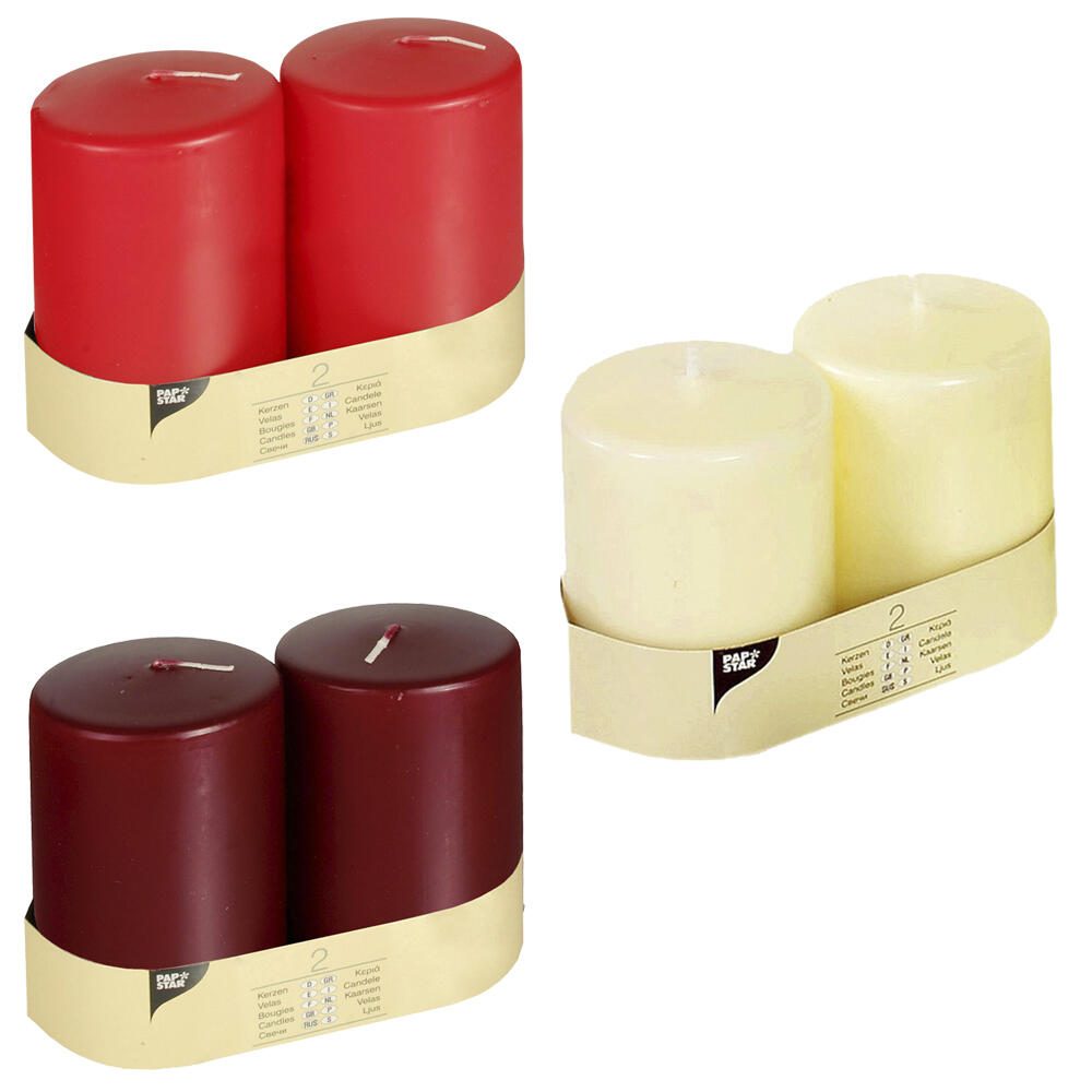 PAPSTAR Kerzen 10 cm elfenbein
