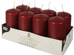 PAPSTAR Stumpenkerzen 10 cm bordeaux