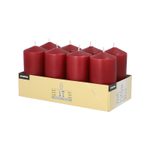 PAPSTAR Stumpenkerzen 10 cm bordeaux