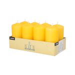 PAPSTAR Stumpenkerzen 10 cm goldgelb