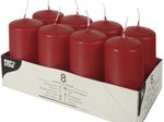 PAPSTAR Stumpenkerzen 10 cm rot