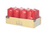 PAPSTAR Stumpenkerzen 10 cm rot