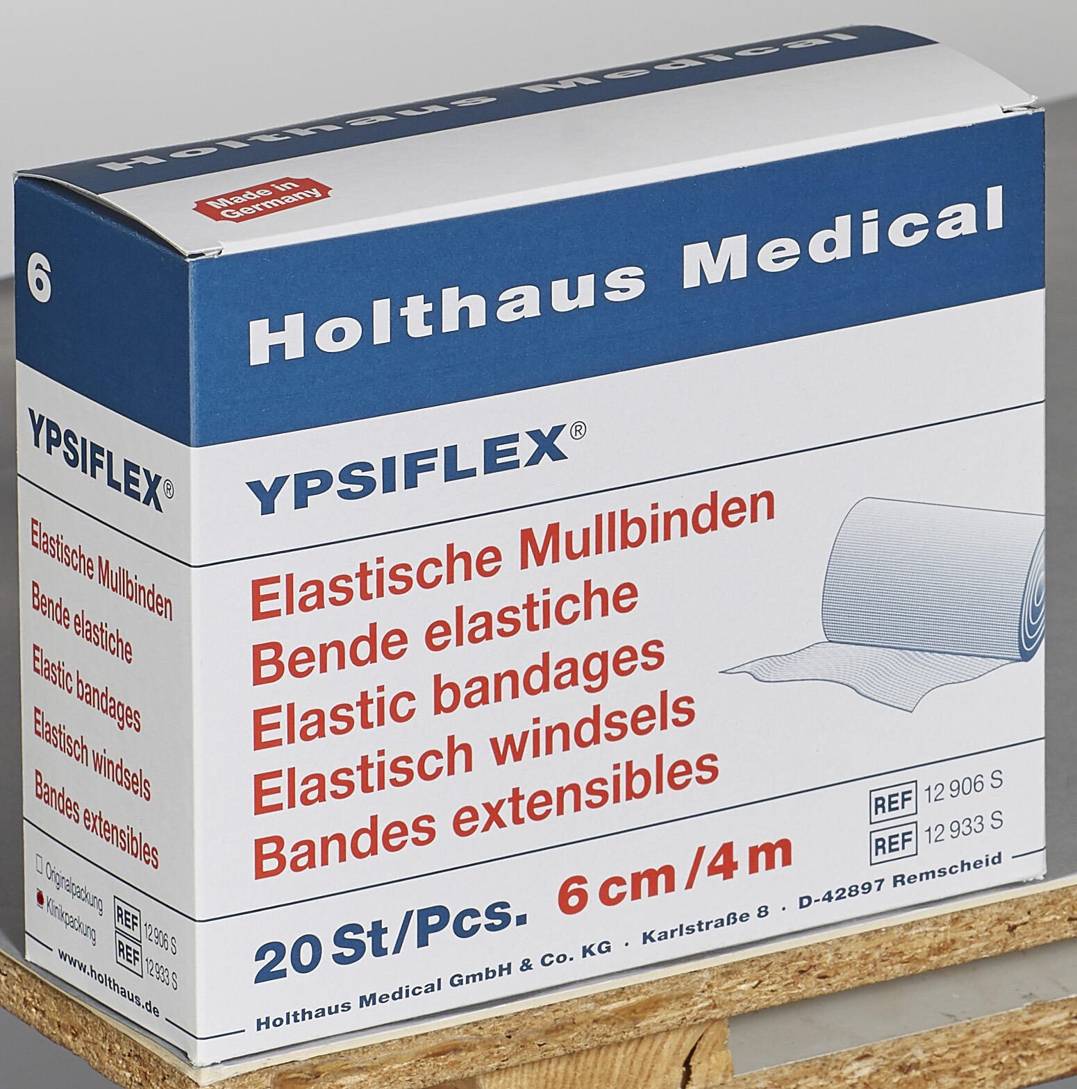 Holthaus Medical Mullbinden 6 cm x 4 m weiß