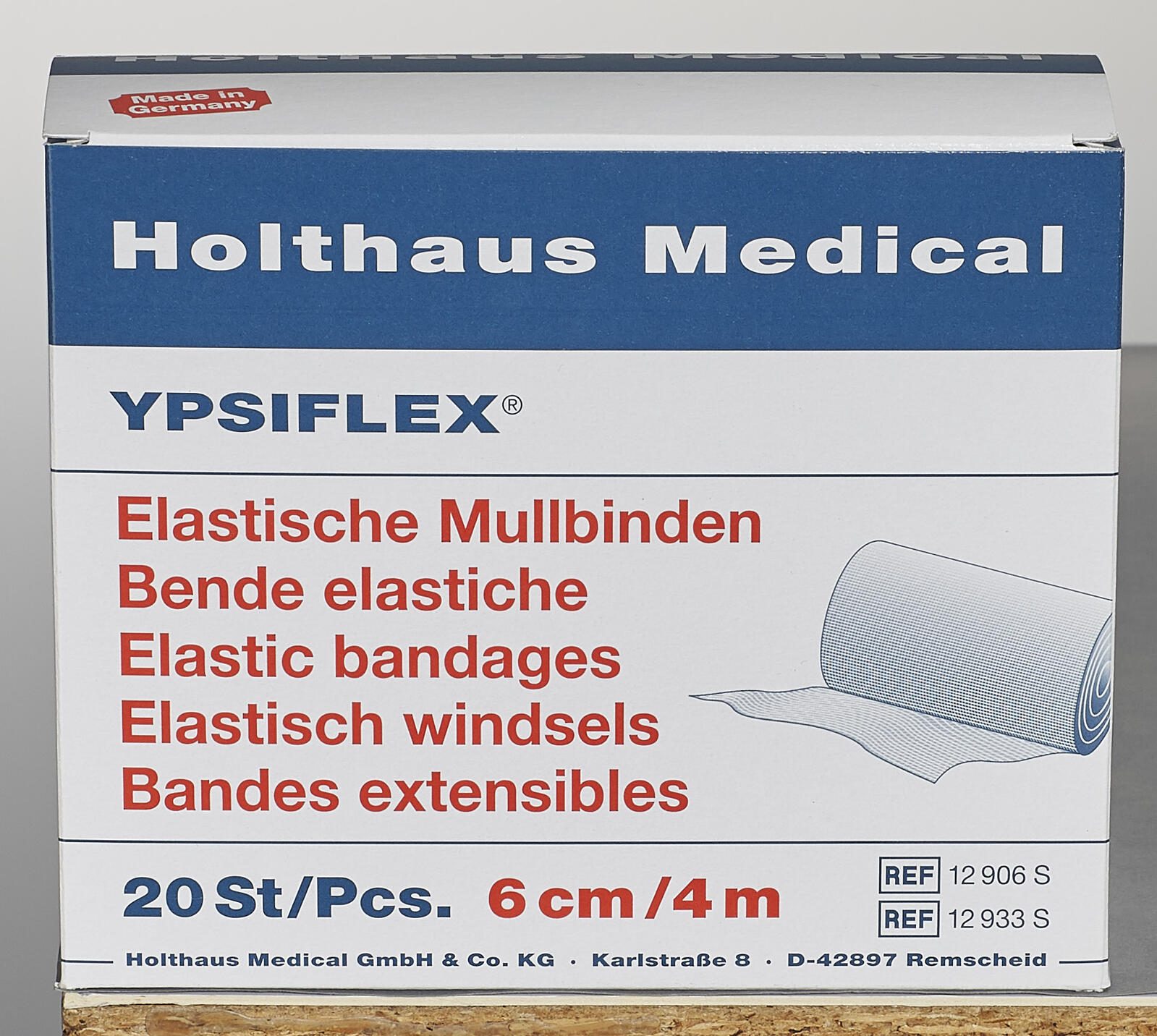 Holthaus Medical Mullbinden 6 cm x 4 m weiß