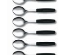 VICTORINOX Kaffeelöffel silber, schwarz Molybdänstahl