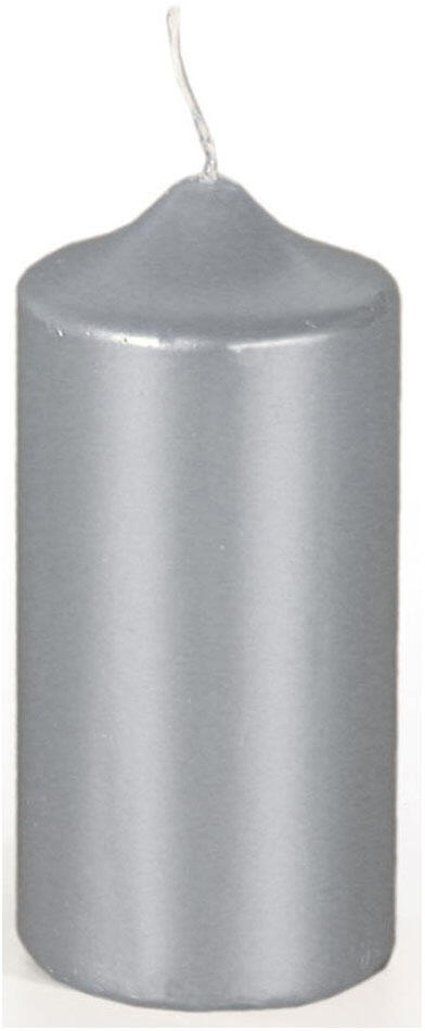 PAPSTAR Kerze 13 cm silber