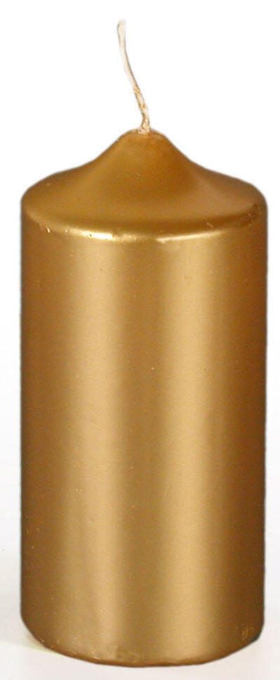 STARPAK Kerze 13 cm gold