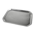 PAPSTAR Einweg-Servierplatten silber