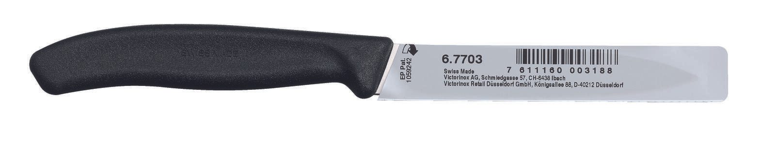 VICTORINOX Gemüsemesser Swiss Classic silber, schwarz