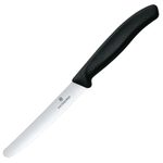 VICTORINOX Gemüsemesser Swiss Classic silber, schwarz