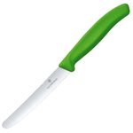 VICTORINOX Gemüsemesser Swiss Classic silber, grün
