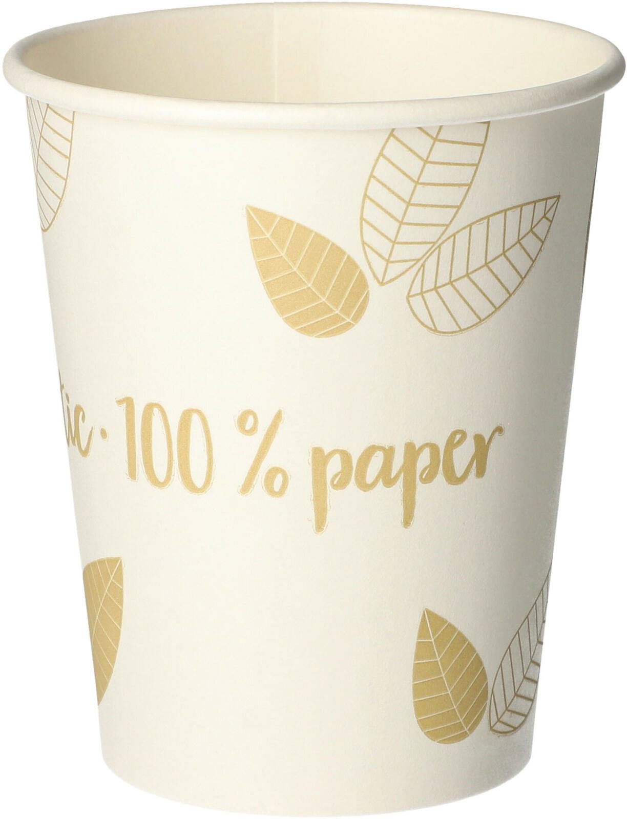 PAPSTAR pure ZERO Einweg-Trinkbecher 8 cm 0,2 l creme