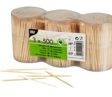 PAPSTAR Zahnstocher braun Holz