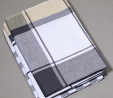 Dyckhoff Karo Geschirrtücher 50 cm  x 70 cm grau