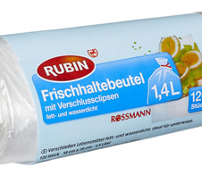 RUBIN Gefrierbeutel 4305615408156 transparent 1,4 l