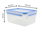 emsa Frischhaltedose CLIP & CLOSE 9.9 cm hoch 2,2 l transparent, blau
