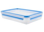 emsa Frischhaltedose CLIP & CLOSE 6 cm hoch 1,65 l transparent, blau