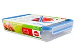 emsa Frischhaltedose CLIP & CLOSE 6 cm hoch 1,65 l transparent, blau