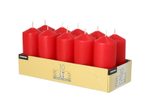 PAPSTAR Stumpenkerzen 9 cm rot
