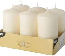 PAPSTAR Stumpenkerze 11.5 cm creme