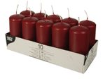 PAPSTAR Stumpenkerzen 9 cm bordeaux