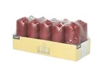 PAPSTAR Stumpenkerzen 9 cm bordeaux