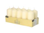 PAPSTAR Stumpenkerzen 9 cm creme