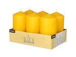 PAPSTAR Stumpenkerze 11.5 cm goldgelb