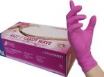 NITRAS® Einmalhandschuhe CANDY WAVE M pink