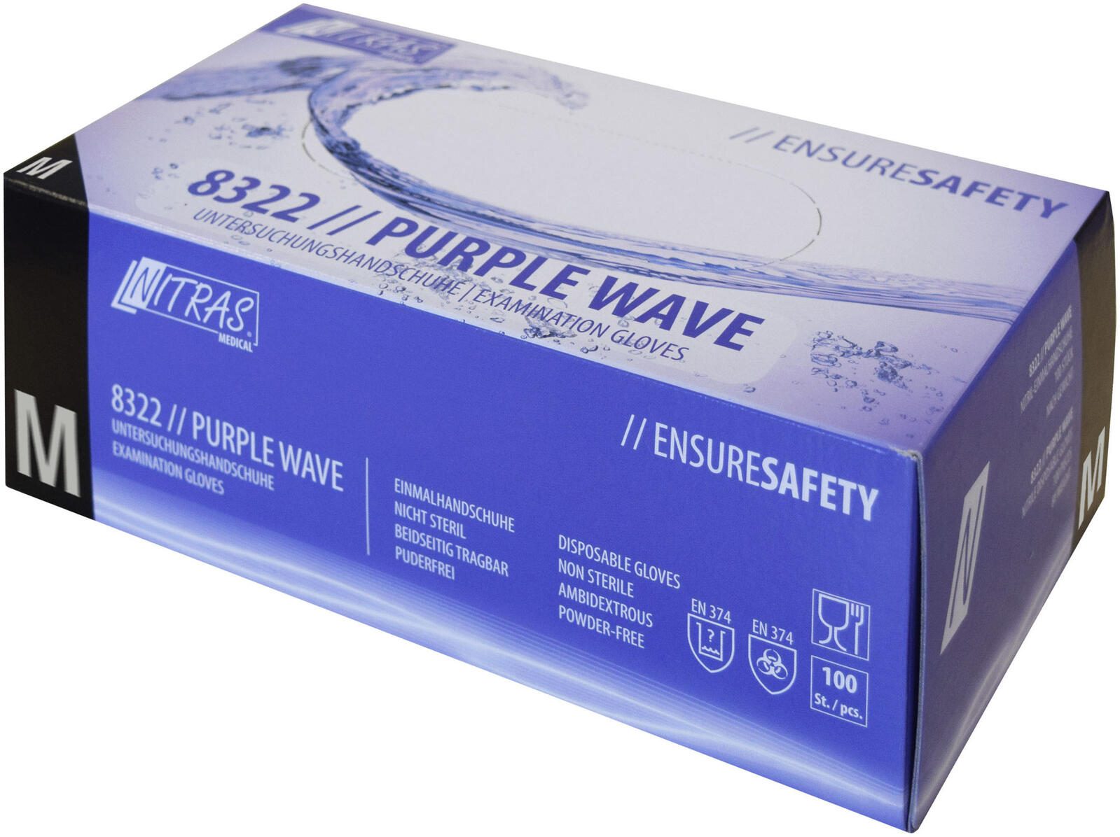 NITRAS® Einmalhandschuhe PURPLE WAVE M lila