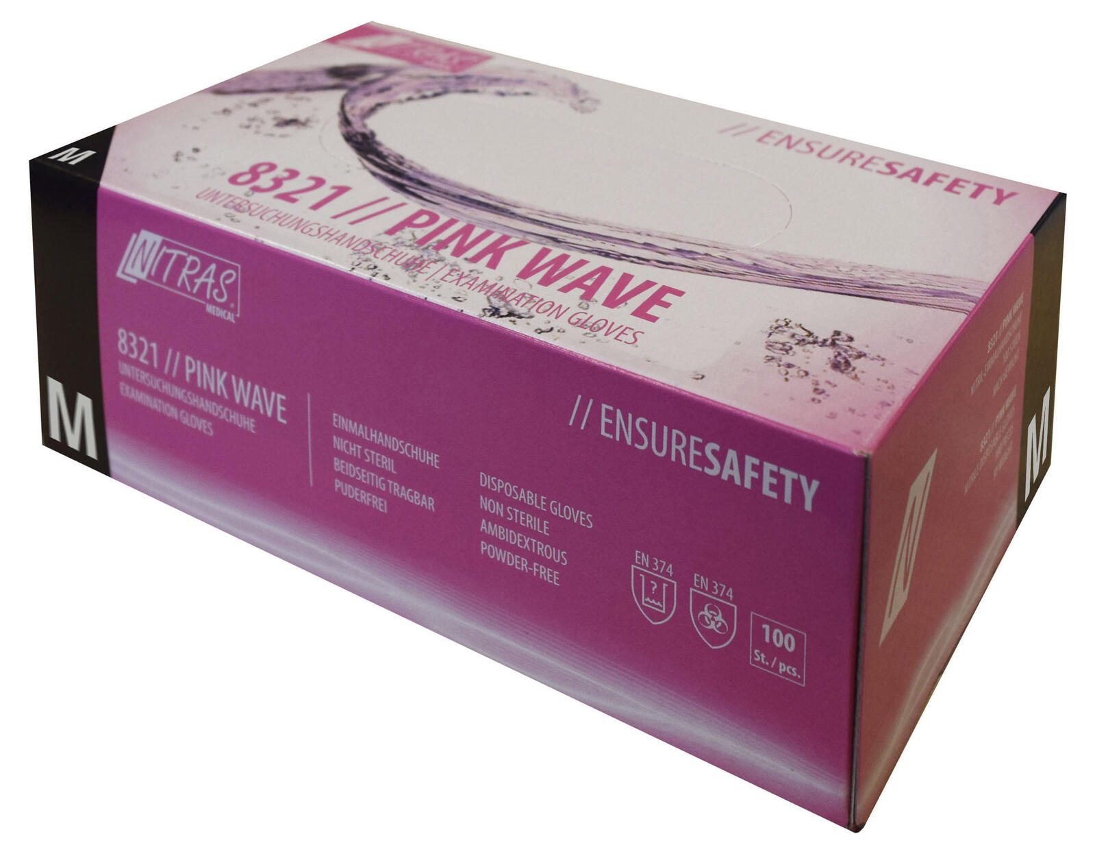 NITRAS® Einmalhandschuhe PINK WAVE M rosa