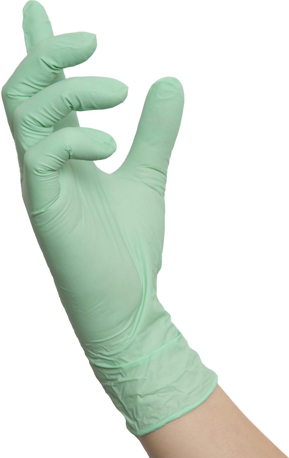 NITRAS® Einmalhandschuhe MINT WAVE M grün