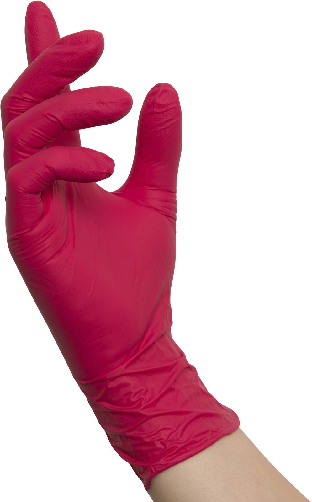 NITRAS® Einmalhandschuhe RED WAVE M rot