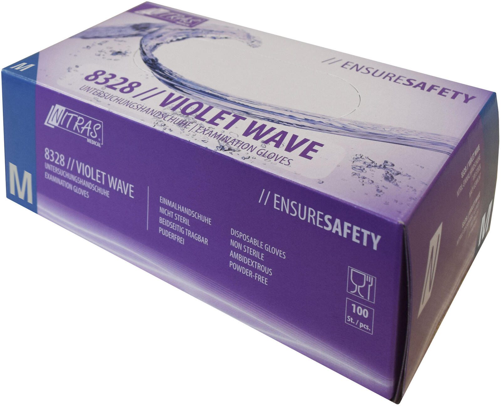 NITRAS® Einmalhandschuhe VIOLET WAVE M lila