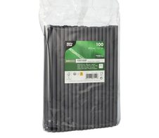 PAPSTAR Strohhalme pure schwarz